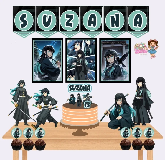 Kit Festa Só Um Bolinho MUICHIRO - Decoração de Festa