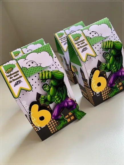 Kit 30 Lembrancinhas Hulk