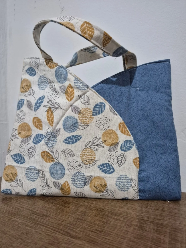 Bolsa De Mão Estilo Japonês Origami Em Algodão