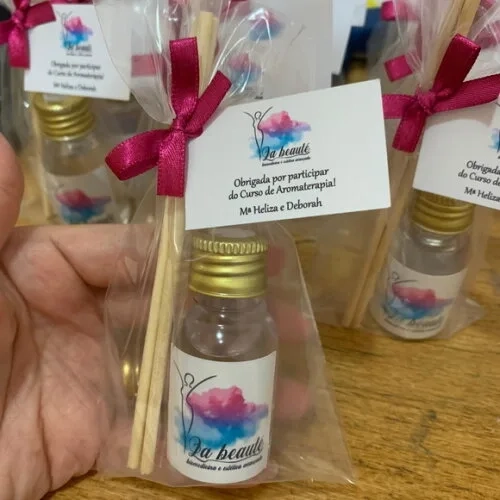 Brinde Corporativo Mini Aromatizador com Logo Aromaterapia