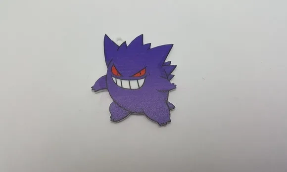 Pingente Pokémon Gengar em Acrílico UV