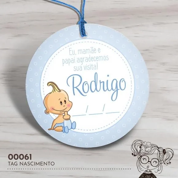 Tag Redonda Nascimento - 00061