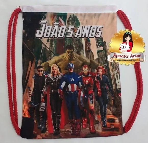 Mochilinha Personalizada Vingadores