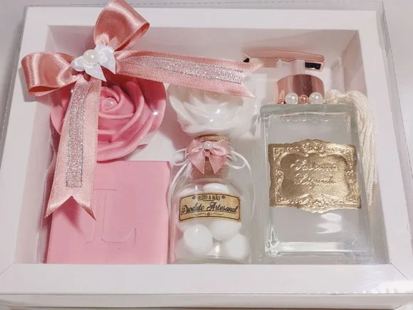 Presente Personalizado, Sabonete Líquido Luxo com Sabonetes