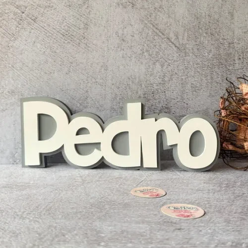 Nomes em Sobreposição Decoração de Bebê