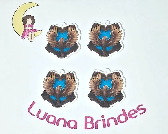 Pingente Brasão Casas Harry Potter Pct C/8 Peças