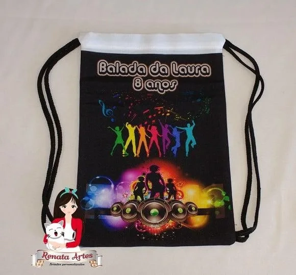 mochila de tecido personalizada tema Balada