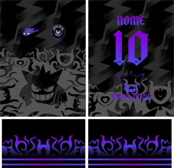 Arte Vetor Camisa Interclasse Gengar Mod-228