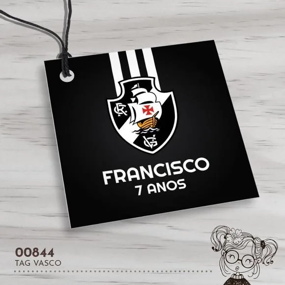 Tag Quadrada Vasco - 00844