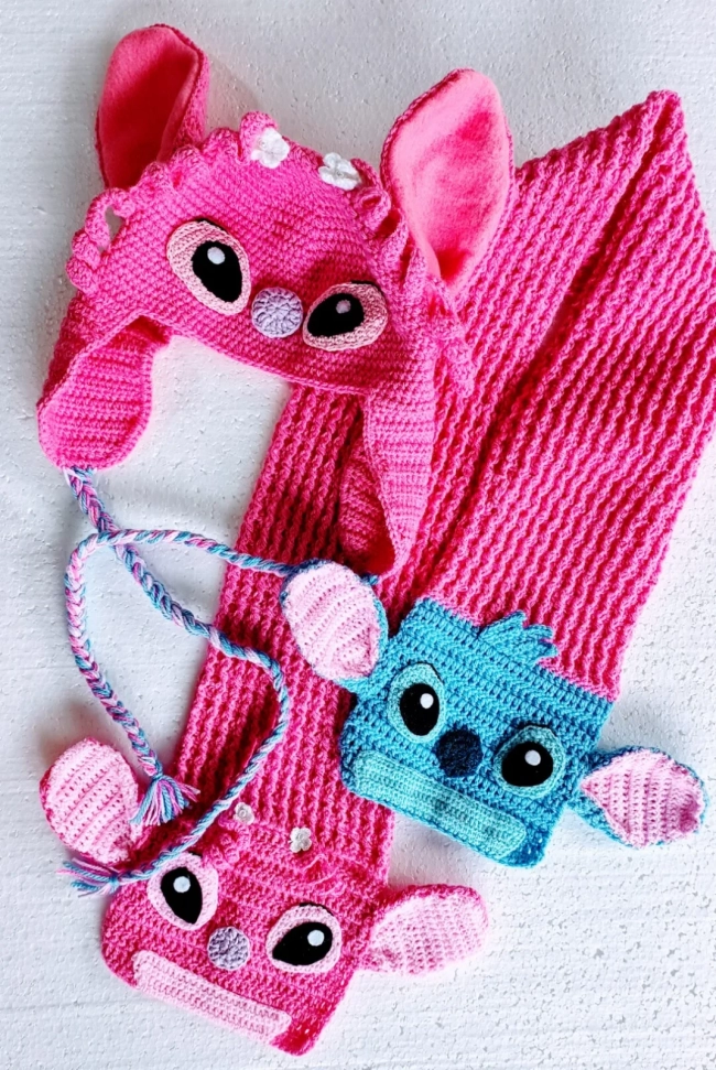 Manta crochê menina