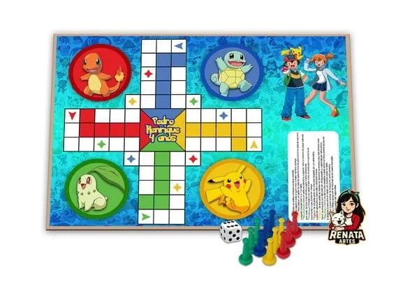 Jogo de Ludo Personalizado Pokemon