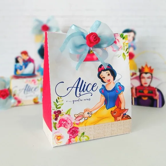 Kit 60 Lembrancinhas Branca de Neve