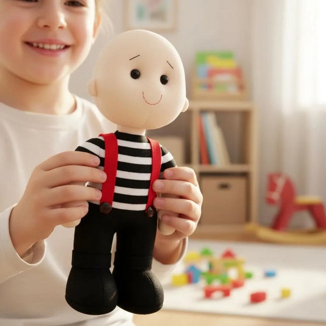 Boneco Irmãos Gêmeos Tweedledee e Tweedledum - Tema Alice Em Feltro 2 peças