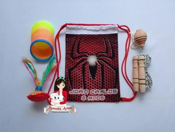 Mochila Boa Infância Tema Homem Aranha 2