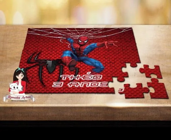 Quebra Cabeça Personalizado Homem Aranha 2