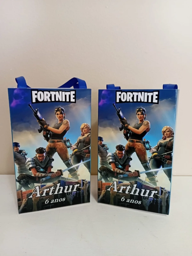 Sacolinhas Personalizadas Fortnite para Lembrancinhas