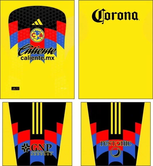 Arte Vetor Camisa America Local 2025-2026