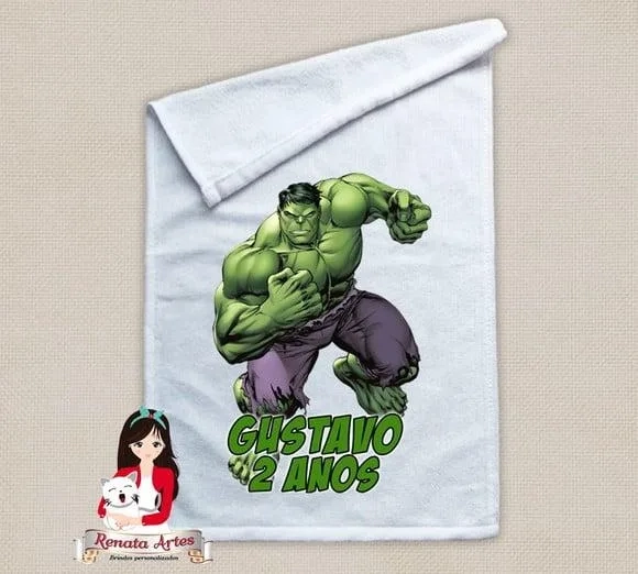 Toalhinha Personalizada Hulk