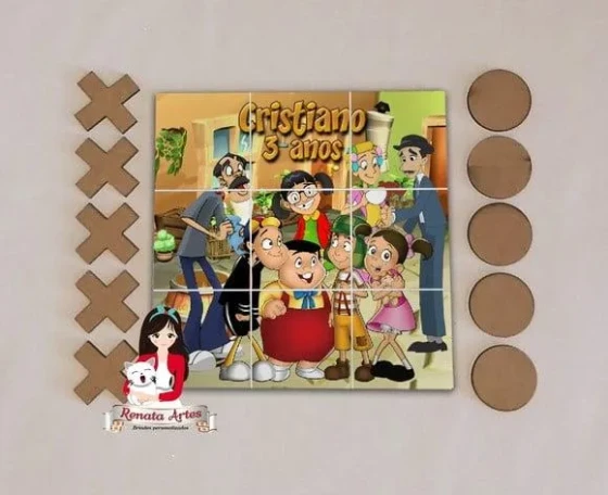 Jogo da Velha Personalizado Chaves e Turma