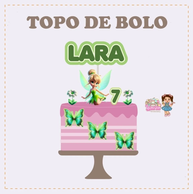 Kit Festa Só Um Bolinho TINKER BELL 2 - Decoração de Festa