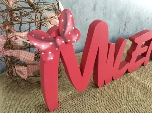 Festa Minnie - Letras de Mesa