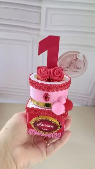 Kit Festa Luxo Cerejinha Lembrancinha Personalizadas Premium