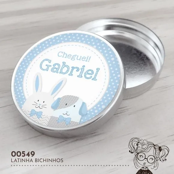 Latinha Adesivada Bichinhos - 00549