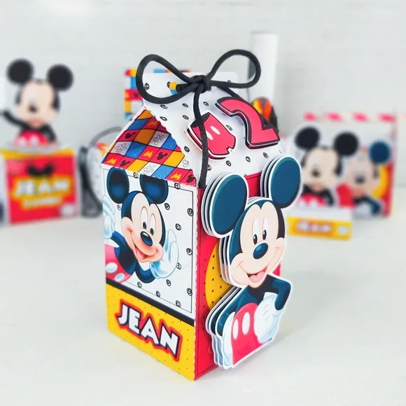 Caixa Milk - Mickey Quadriculado