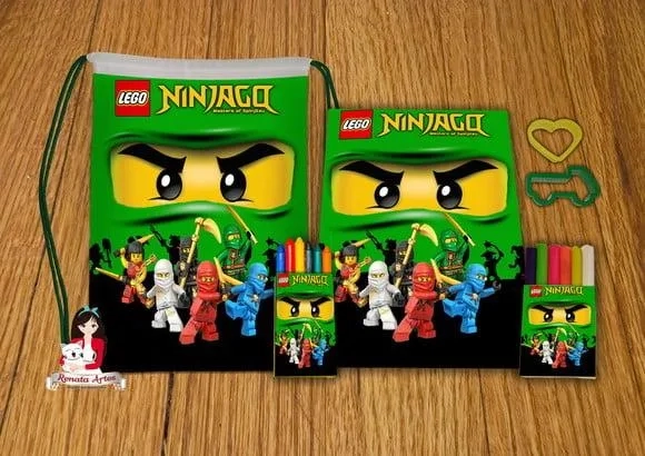 Kit Passatempo Personalizado na Mochila Ninjago