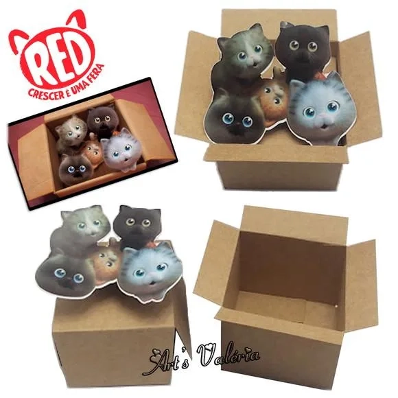 Caixa com Gatinhos RED: Crescer é uma Fera