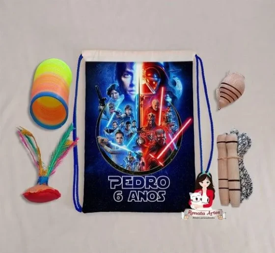 Mochila Boa Infância Tema Star Wars 3