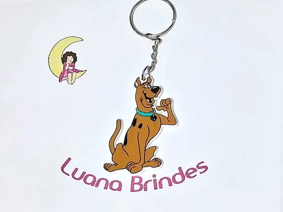 Chaveiro Scooby-doo Acrílico Pacote com 6 Unidades