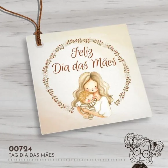 Tag Quadrada Dia das Mães - 00724