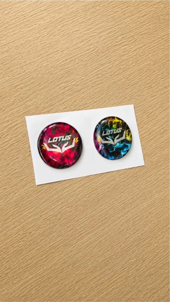 Adesivo Resinando Personalizado 3x3cm  kit 20 unds
