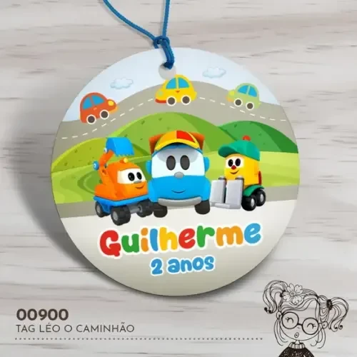 Tag Redonda Léo o Caminhão - 00900