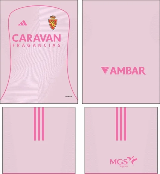 Arte Vetor Camisa Real Zaragoza Quarta 2025-2026