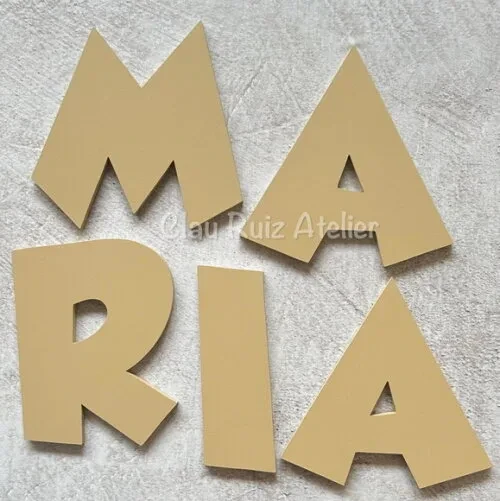 Nome de Parede em mdf - Decoração Bebê e Infantil