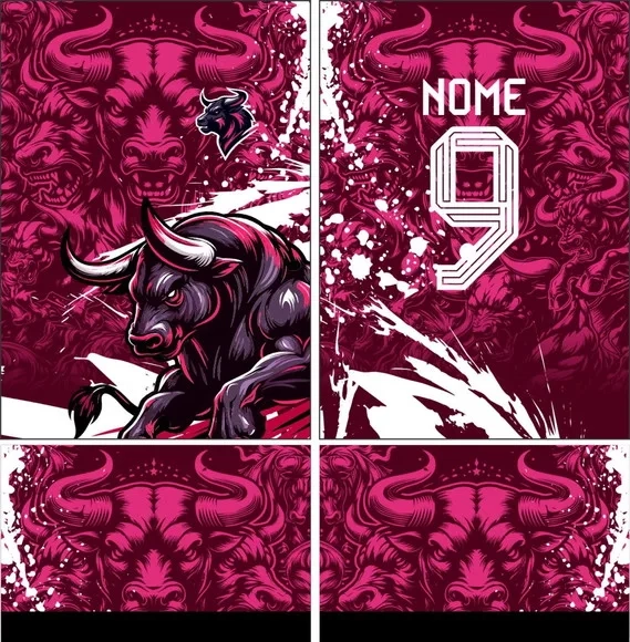 Arte Vetor Camisa Interclasse Touro 354