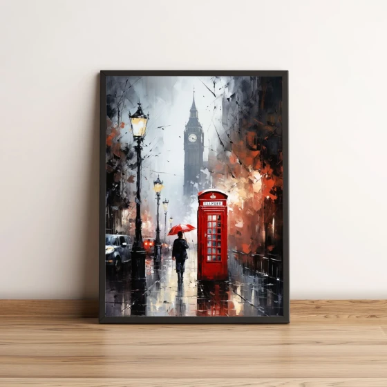 Quadro Cidade De Londres 88