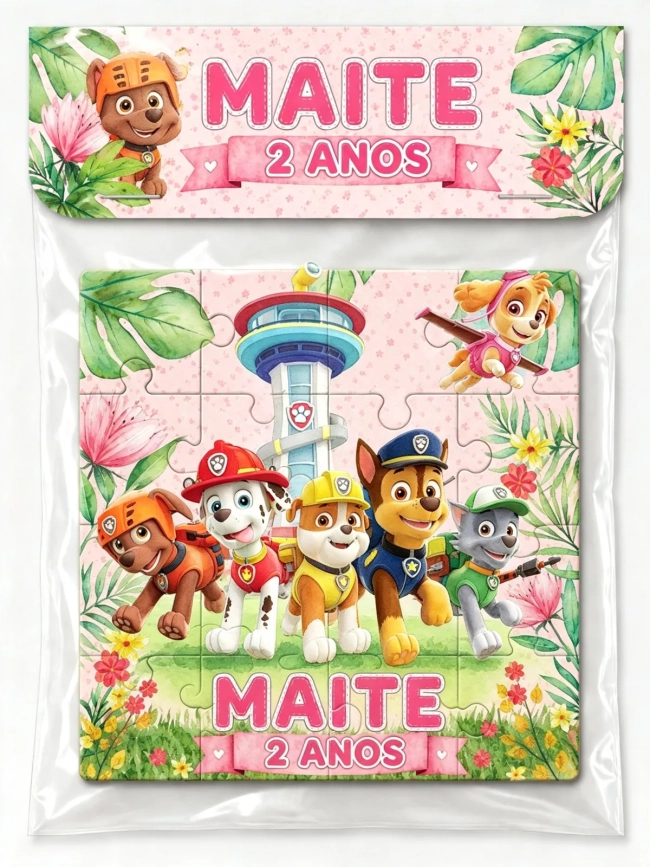 Quebra cabeça Personalizado Patrulha Canina