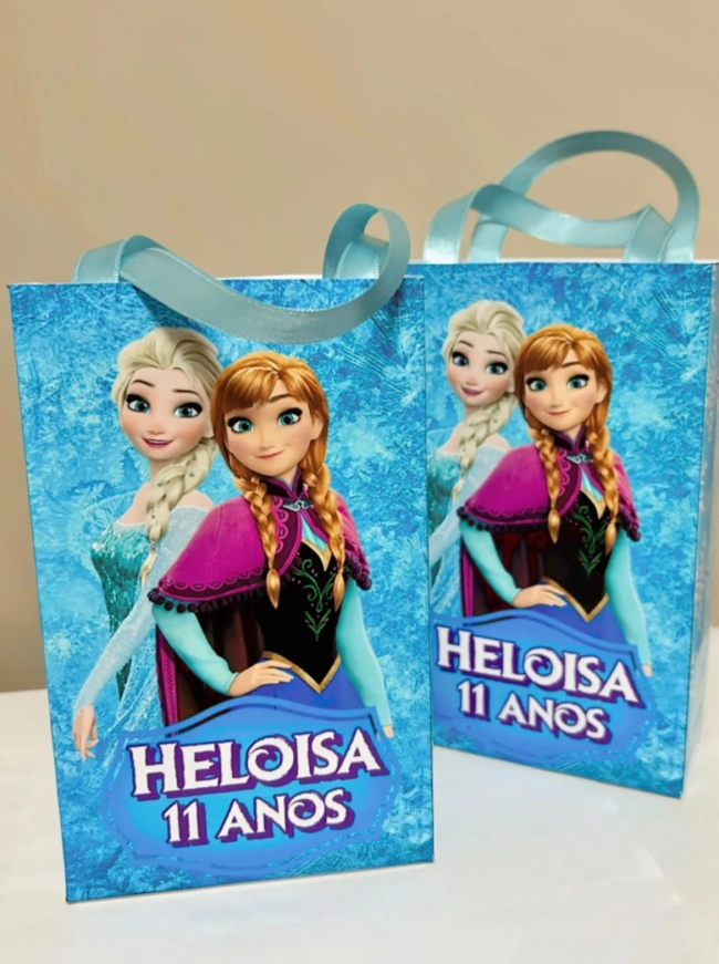 Sacolinhas Personalizada Frozen Lembrancinhas Para Aniversário