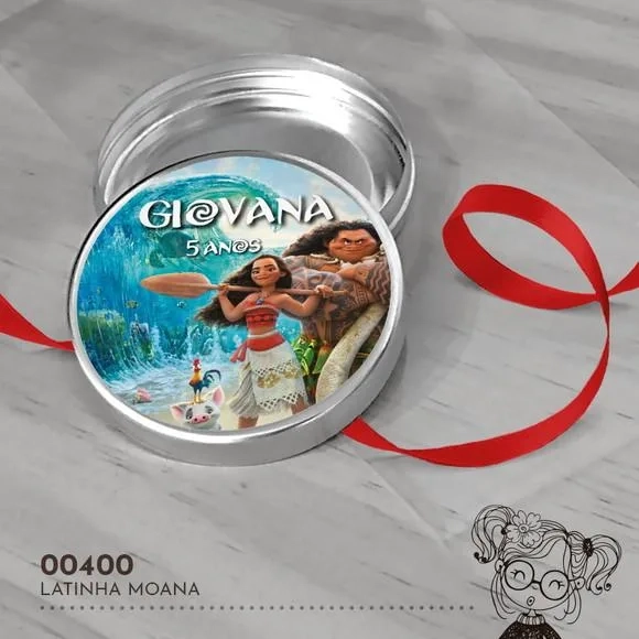 Latinha Adesivada Moana - 00400