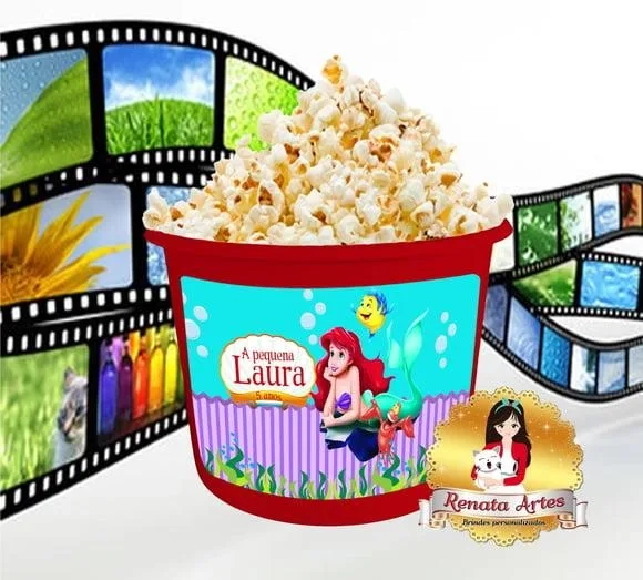 Balde de pipoca Ariel