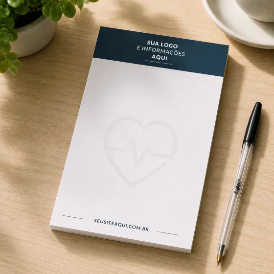 Bloco de Anotações Personalizado | Papelaria para Congressos, Eventos e Empresas | A partir de 100 Unidades
