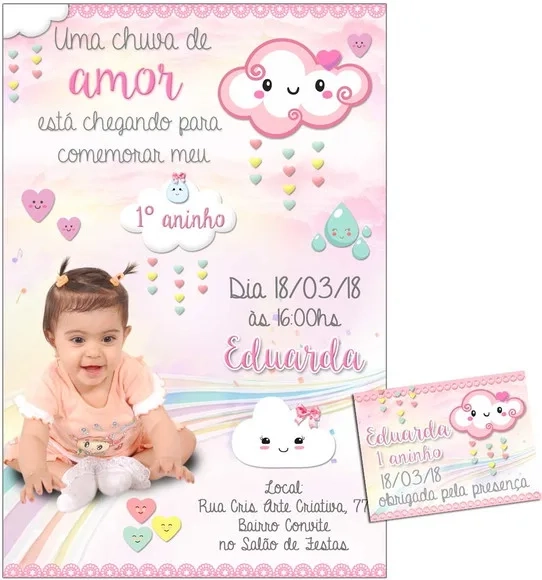 CONVITE DIGITAL C/TAG Chuva de Amor 2