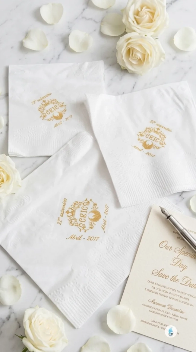 Guardanapo de Papel Coquetel Personalizado com sua Arte