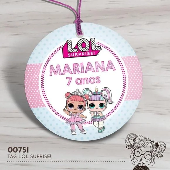 Tag Redonda Lol Surprise - 00751