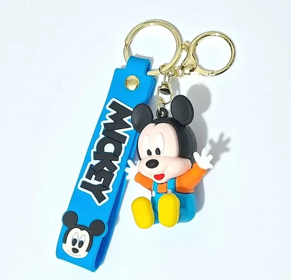 Chaveiro Mickey Mouse 3d Emborrachado Pacote com 2 Unidades