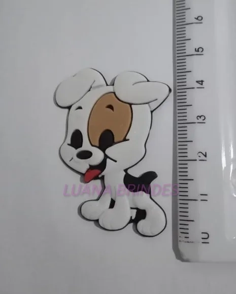 Aplique Emborrachado de Cachorro - pct com 6 unid