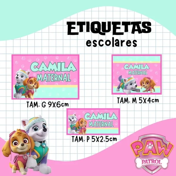 60 Etiquetas Escolares
